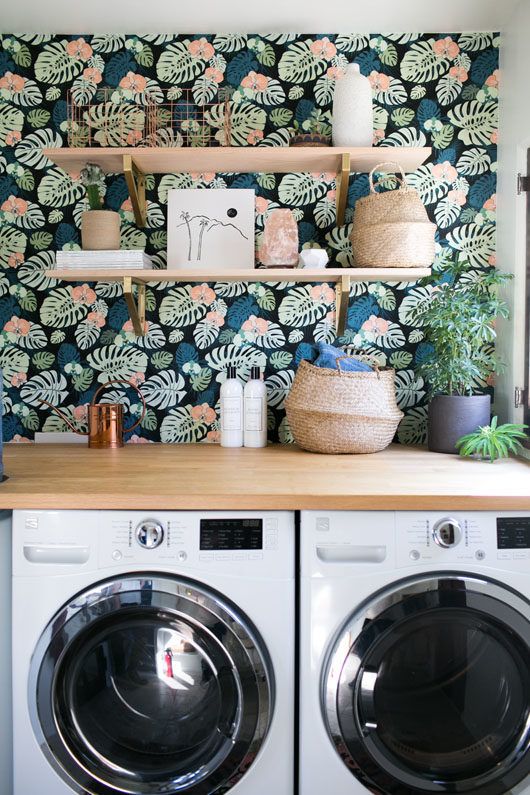 Laundry Room Wallpaper